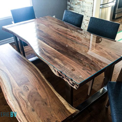 Dessus de table en verre - Verre sur mesure - Vitrerie BV - 1