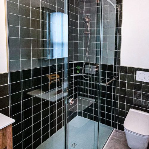 Douche en verre - Douche coulissante coin - Vitrerie BV - 4